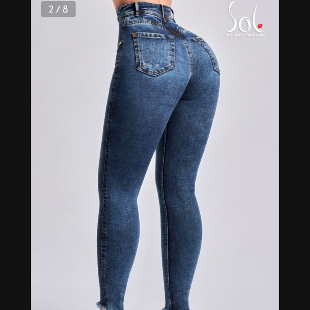 Sol Beauty and care Jeans Size 2 waist/ 12 hips
